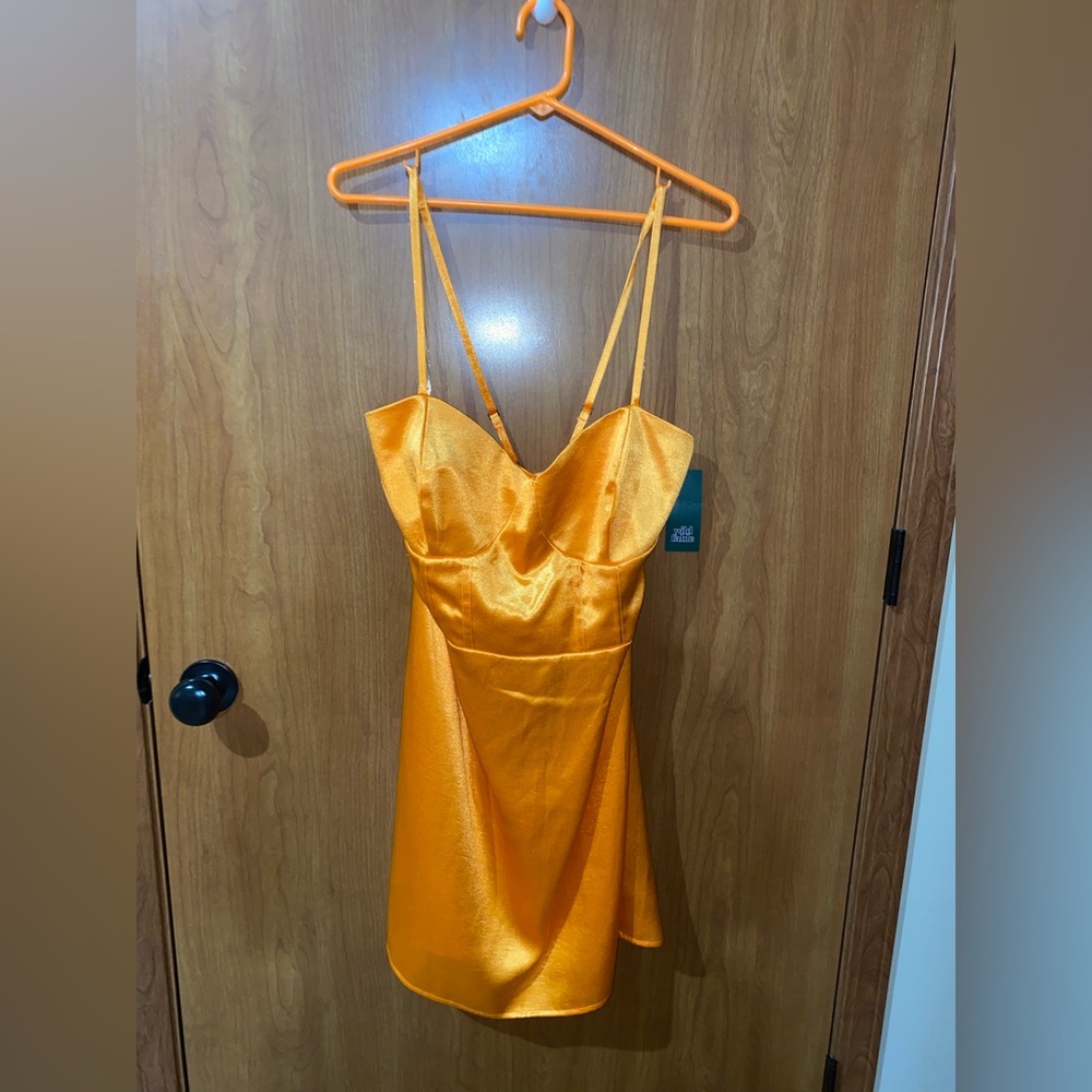 Wild Fable Shimmering Orange Dress